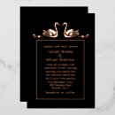 Buscar cisne negro elegante invitaciones Invitados