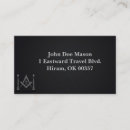 Buscar casa campo masónica de tarjetas de visita Masónico