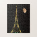 Buscar torre eiffel en la noche puzzles Francia