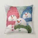 Buscar muñecos de nieve cojines Acuarela