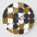 Buscar geométrico abstracto relojes de pared Blanco
