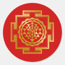 Buscar yantra pegatinas Hindú