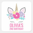 Buscar cara unicornio pegatinas Flores