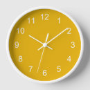 Buscar mostaza relojes de pared Amarillo