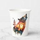 Buscar lobo papel vasos Naturaleza