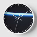 Buscar espacio exterior relojes de pared Azul
