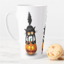Buscar gatito asustado tazas Calabaza