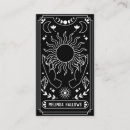 Buscar sol y luna tarjetas de visita Adivino