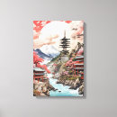 Buscar paisaje japonés lienzos Flores de cerezo