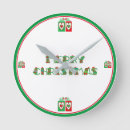 Buscar feliz navidad relojes de pared Para ella