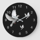 Buscar pájaro blanco relojes de pared Paloma