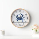 Buscar cangrejo náutico relojes de pared Para todos