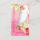 Buscar cake bakery tarjetas de visita Rosa