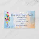 Buscar globos coloridos tarjetas de visita Diversión