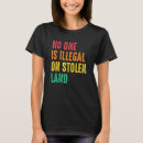 Buscar nadie es ilegal camisetas Tierra