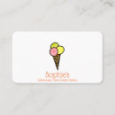 Buscar gelato tarjetas de visita Postre