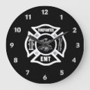 Buscar paramédicos relojes de pared Bombero