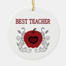 Buscar manzana roja adornos Profesora