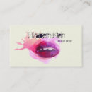 Buscar nervioso tarjetas de visita Artista de maquillaje