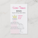 Buscar panadero tarjetas de visita Torta