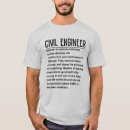 Buscar ingeniero civil camisetas De ingeniero gracioso