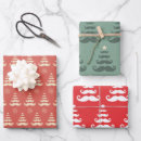 Buscar mustache papel de regalo Navidades