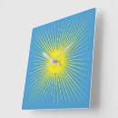 Buscar amarillo sol relojes de pared Para todos