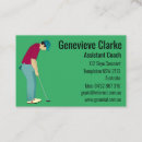 Buscar golf tarjetas de visita Minigolf