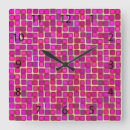 Buscar diseño abstracto moderno relojes de pared Rosa