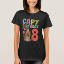 Buscar cumpleaños 8 camisetas Caprichoso