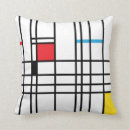 Buscar mondrian cojines Rojo