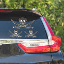 Buscar cráneo y bandera pirata pegatinas Piratería