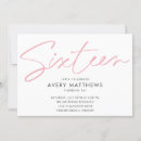 Buscar dulces 16 invitaciones Minimalista