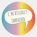 Buscar visual pegatinas Ciego