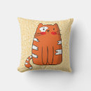Buscar gato gordo cojines Naranja