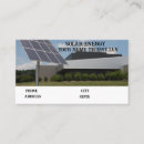 Buscar electricidad solar tarjetas de visita Energía