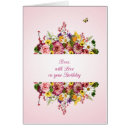 Buscar jefe femenino tarjetas Flores