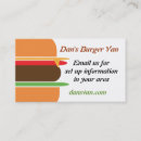 Buscar almuerzo tarjetas de visita Hamburguesa