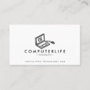 Buscar laptop tarjetas de visita Tecnología
