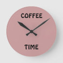 Buscar tiempo del café relojes de pared Redondo