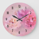 Buscar fondo rosado relojes de pared Flores