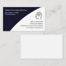 Buscar consejero tarjetas de visita Mental