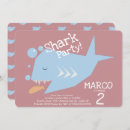 Buscar shark birthday party invitaciones Océano