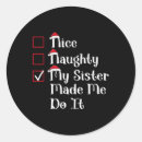 Buscar hermana pegatinas Feliz navidad