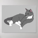 Buscar gato azul ruso posters Gris