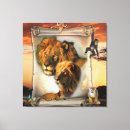 Buscar leones lienzos África