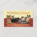 Buscar maullido tarjetas de visita Felino
