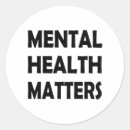 Buscar salud redondas pegatinas Apoyo de salud mental