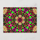 Buscar mandala psicodélica postales Brillante