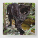 Buscar pantera relojes de pared Gran felino